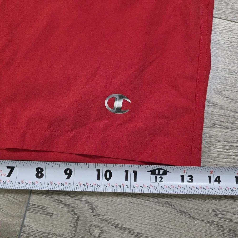 Champion‎ Athletic Swim Trunks Men's Size XL Red Pockets Lined Logo